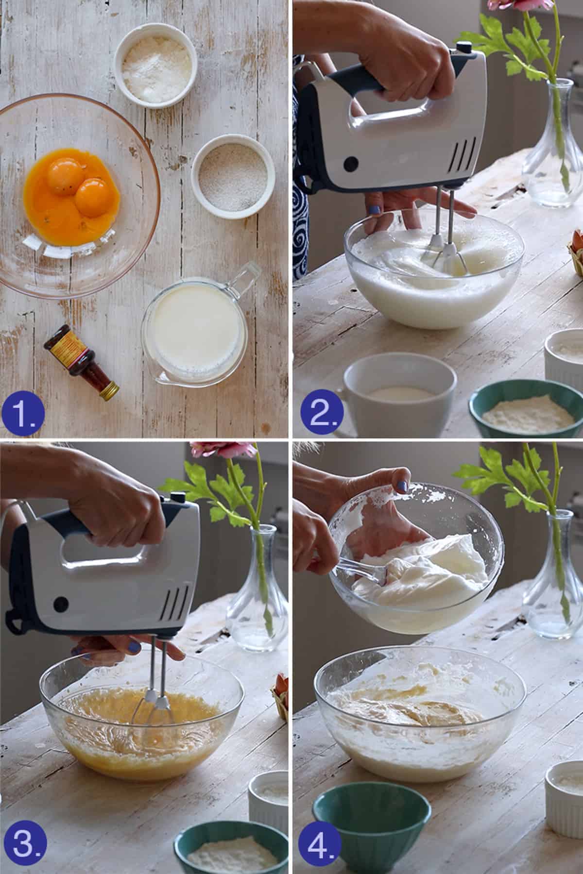 ingredients and layer preparation